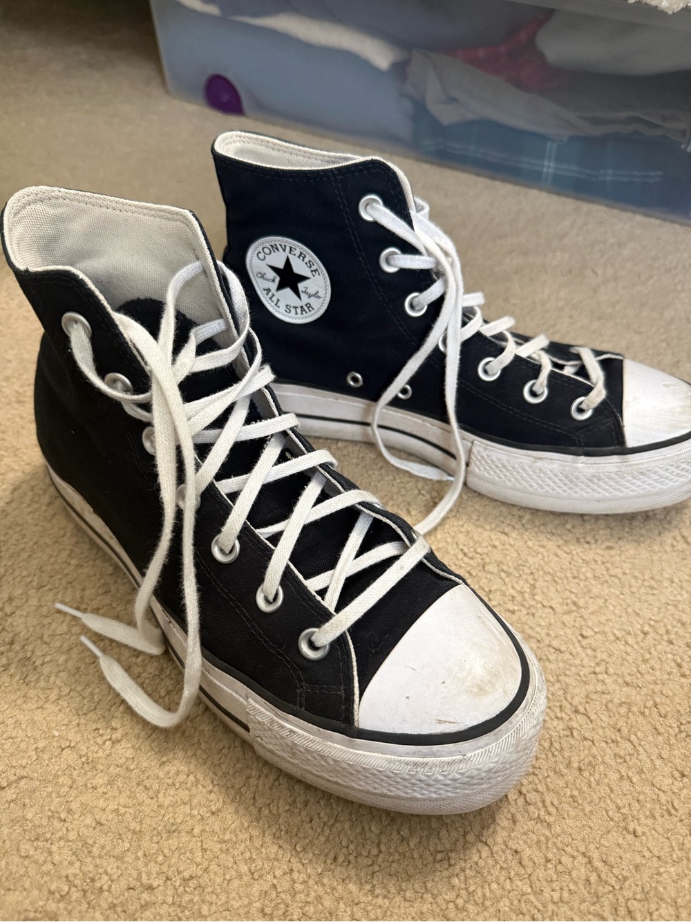 Converse Chuck Taylor All Star Lift Platform High Top Black Women’s 9